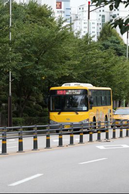 노작로 및 솔빛마을 사거리 사거리,동탄2동 행정복지센터 앞 정류장, 그늘막, H16 동탄순환버스 운행현황 A-65.JPG