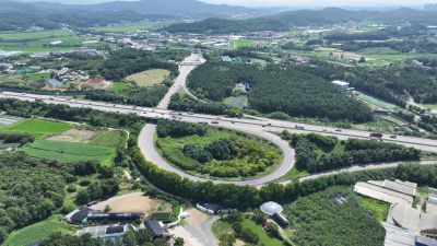 화성비봉공공주택지구, 비봉면 소재지, 구포리, 비봉사거리 및 서해안 고속도로 비봉톨게이트 항공사진 DJI_20240716102903_0254_D.jpg