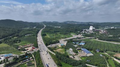 화성비봉공공주택지구, 비봉면 소재지, 구포리, 비봉사거리 및 서해안 고속도로 비봉톨게이트 항공사진 DJI_20240716103016_0273_D.jpg