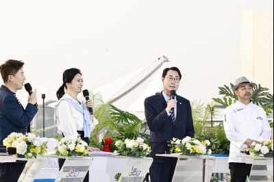 제15회 화성 뱃놀이 축제 KBS 6시 내고향 현장 스튜디오 리허설 및 생방송 인터뷰