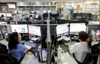 화성특례시 콜센타, 혹서기 직원격려 방문
