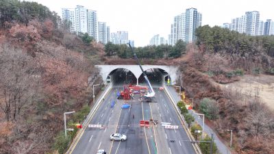동탄숲 생태터널 항공촬영