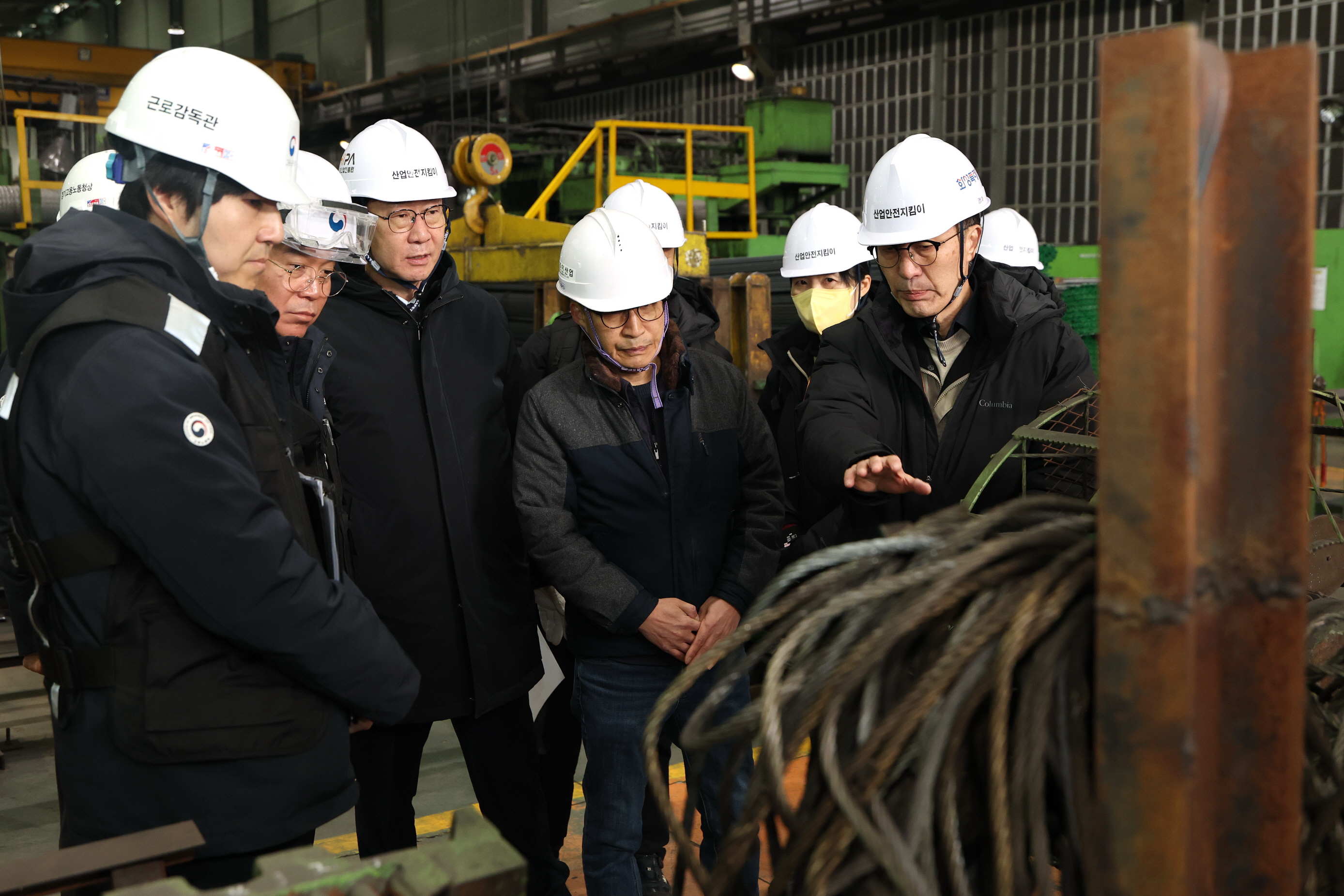 김영훈 고용노동부 장관 화성시 산업안전지킴이 현장 방문 합동점검 및 강평 