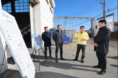 마도면 두곡리 제설 전진기지 시설 점검