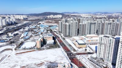 봉담와우도서관 및 효행초등학교, 와우리, 동화리 일원 항공촬영 DJI_20260123194403_0075_D_resize.JPG