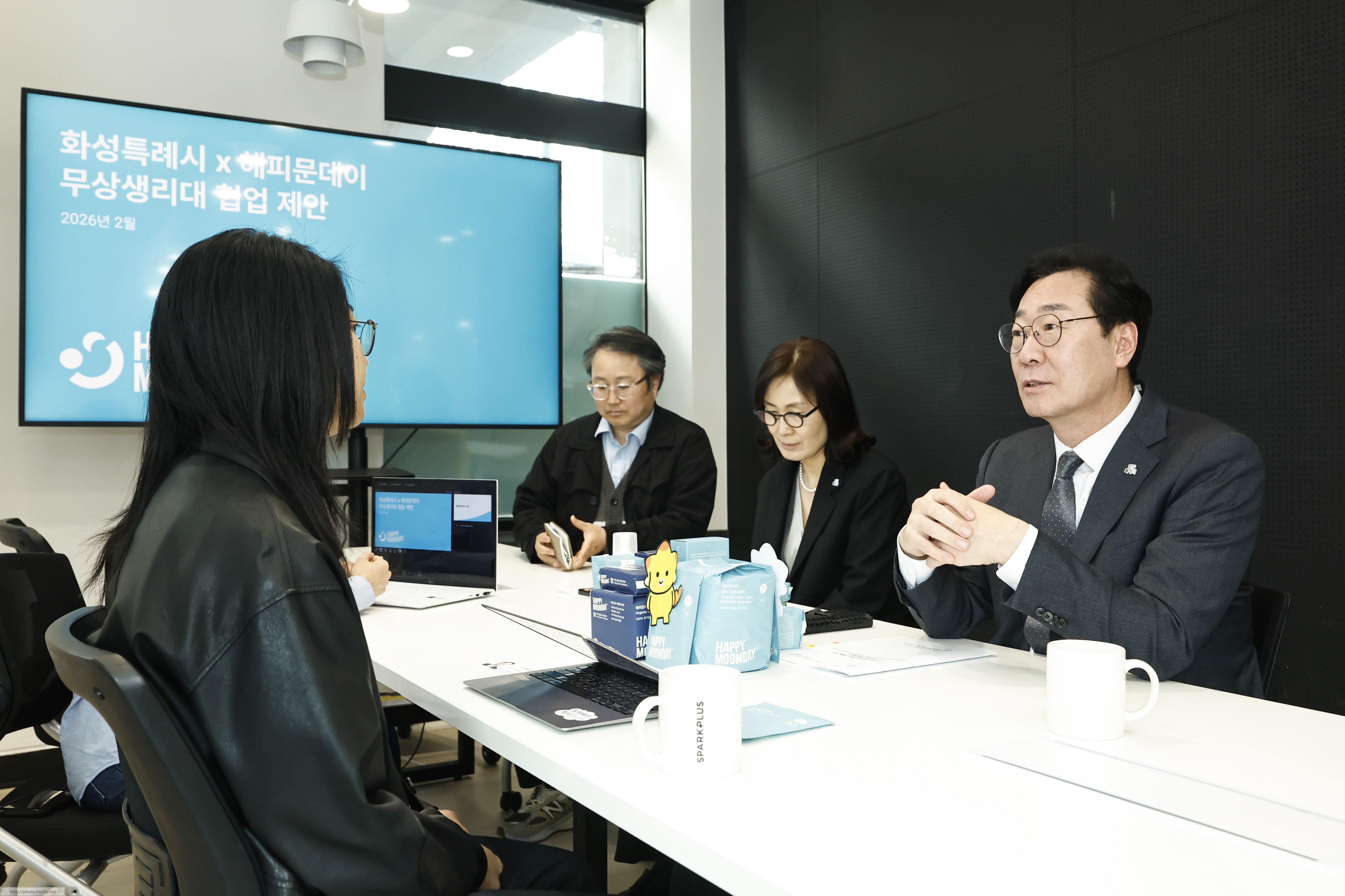 생리용품 생산업체 방문(해피문데이) 