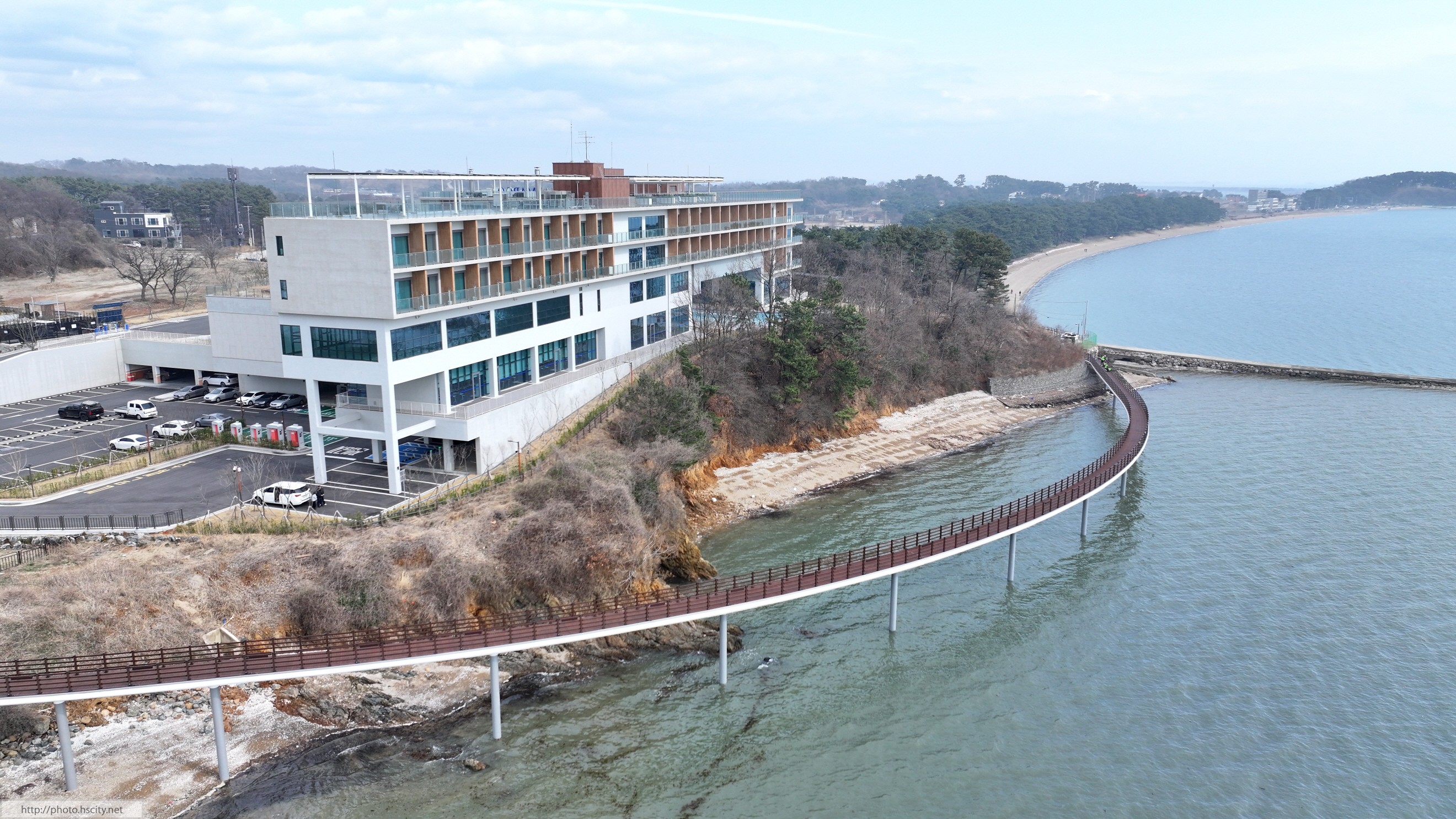 서해마루 황금해안길 항공촬영 