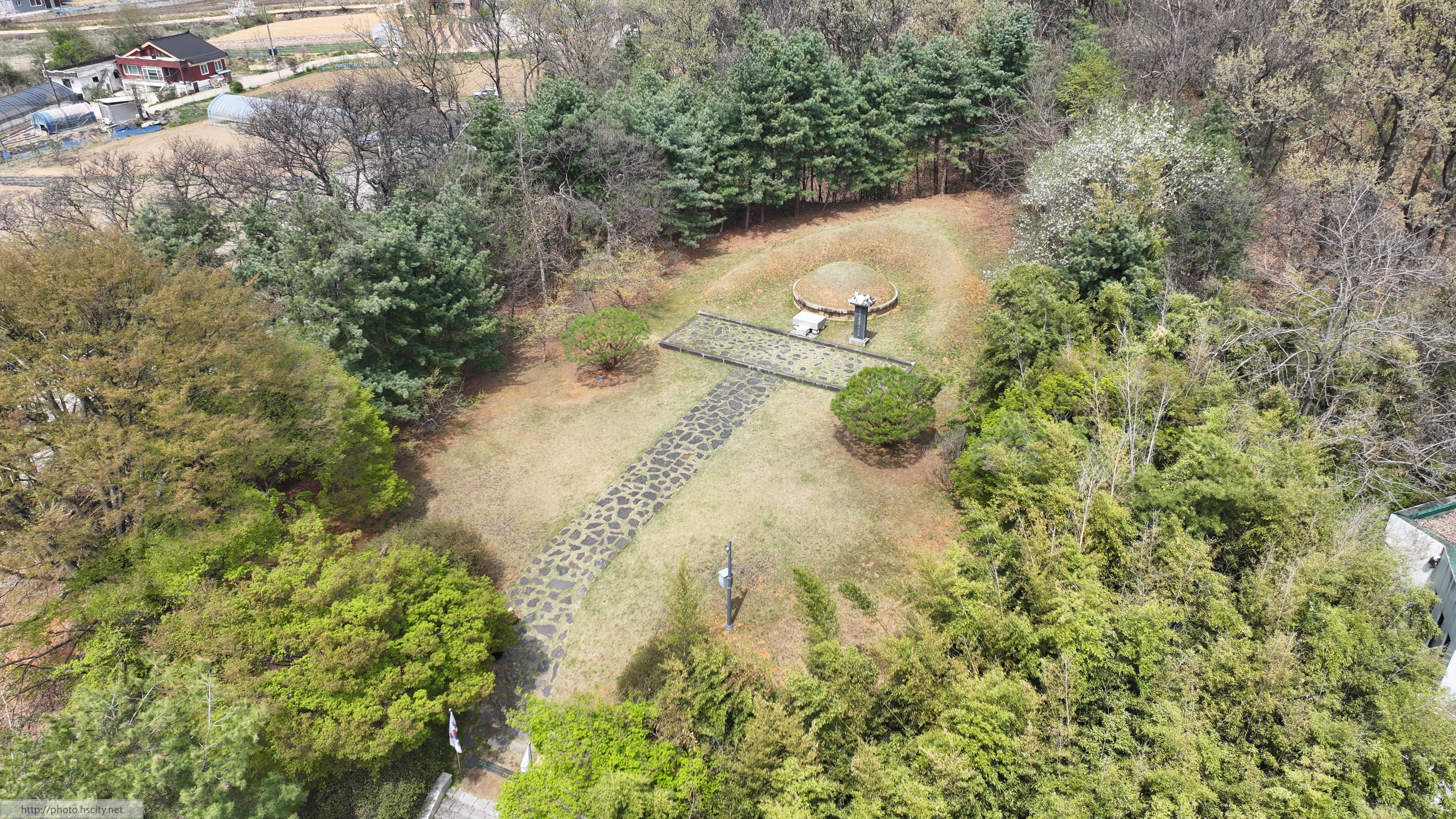 화성 제암리 3.1운동 순국 23인 묘역 및 화성시 독립운동 기념관 항공촬영 