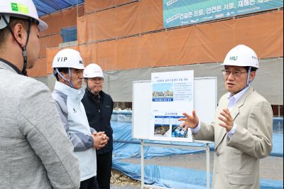 시립화성 실버드림센터 건립 공사현장 방문