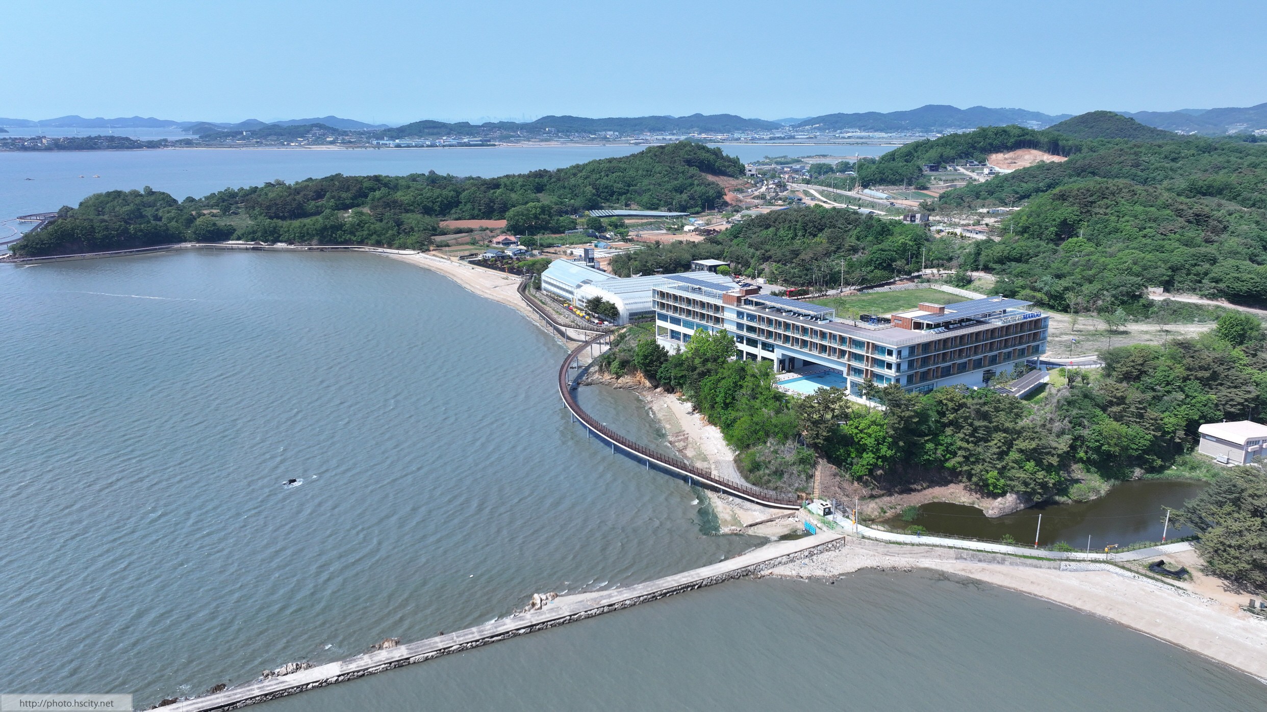 서신면 궁평리 및 백미리 황금해안길 항공촬영 